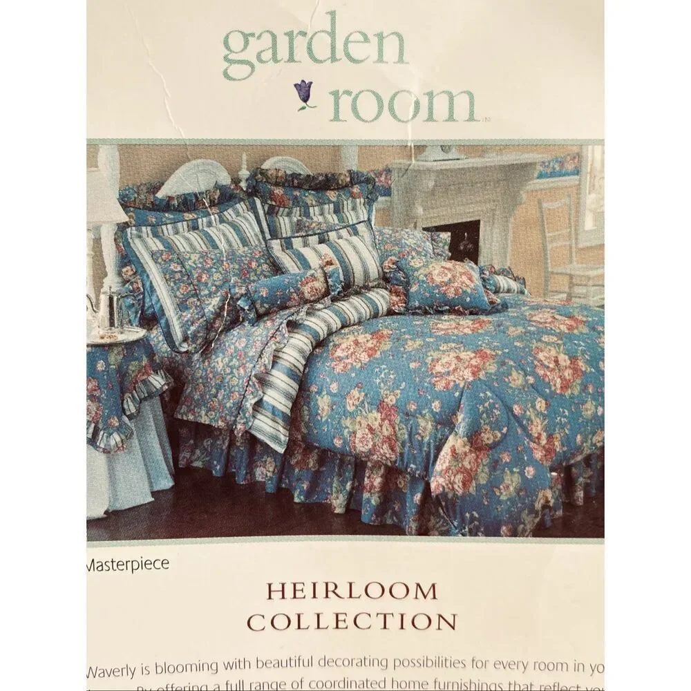 Waverly Garden Room Heirloom Collection King Bedskirt NEW